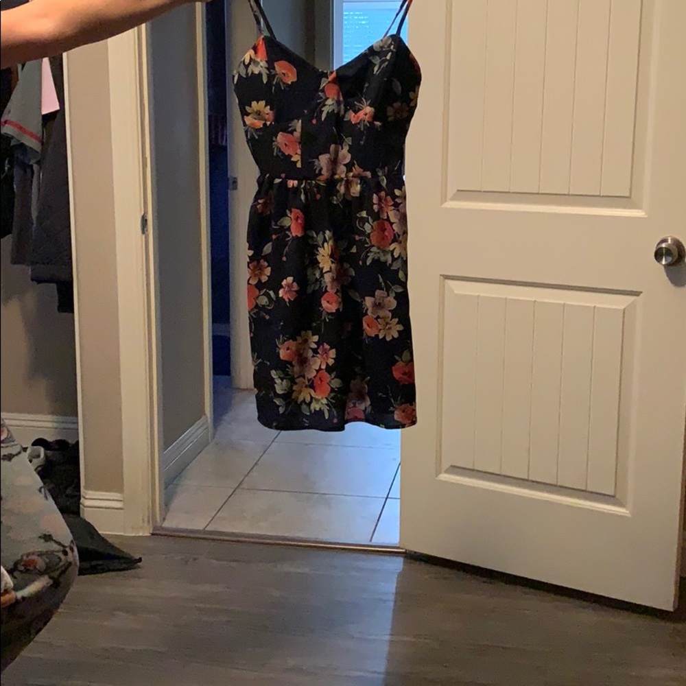 A blue dress